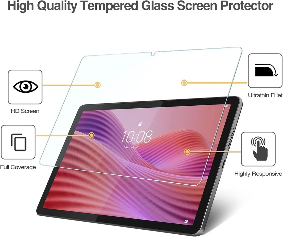 Screen Protector for Lenovo Tab 10.1 Inch 2025 (TB311FU/TB311XU) Tempered Glass - Image 3 of 4