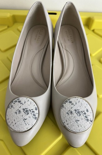 Cole Haan Women's Pumps Nala 9.5 B Stone Color Waterproof Block Heel Grandseries