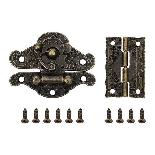 High Quality Shop Office Locking Hasps Hinges Vintage Design Zinc Alloy - Picture 7 of 12