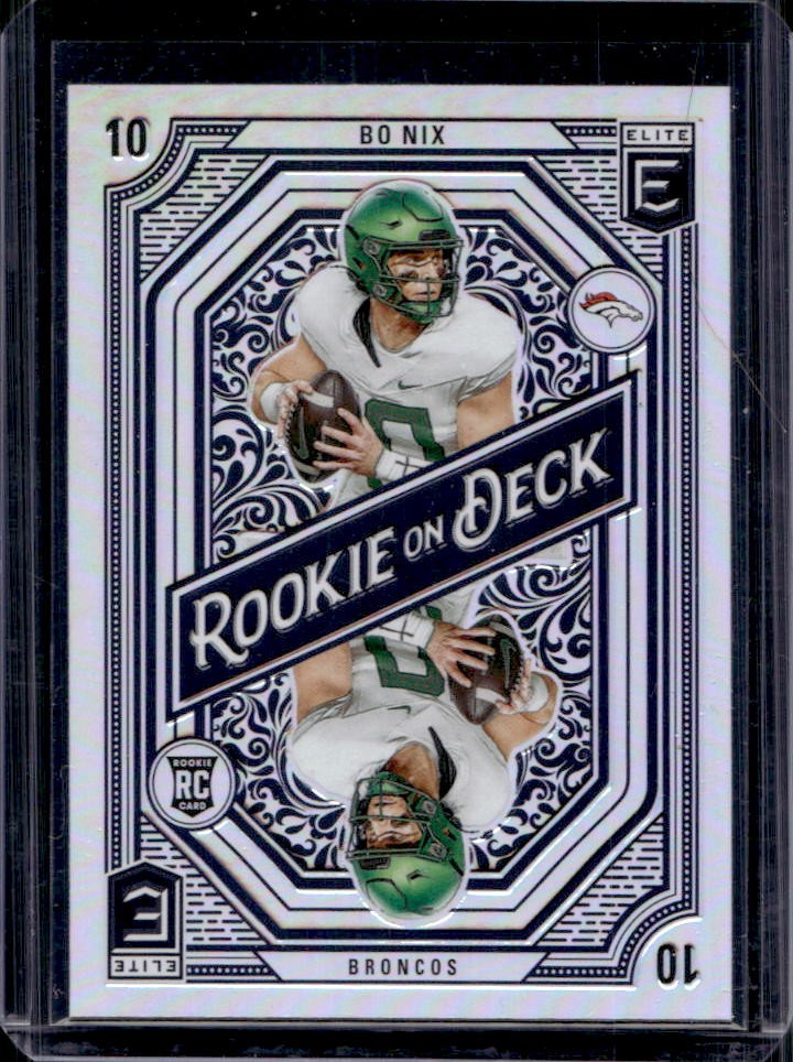 2024 Donruss Elite Bo Nix Rookie On Deck RC Rookie #6 Broncos