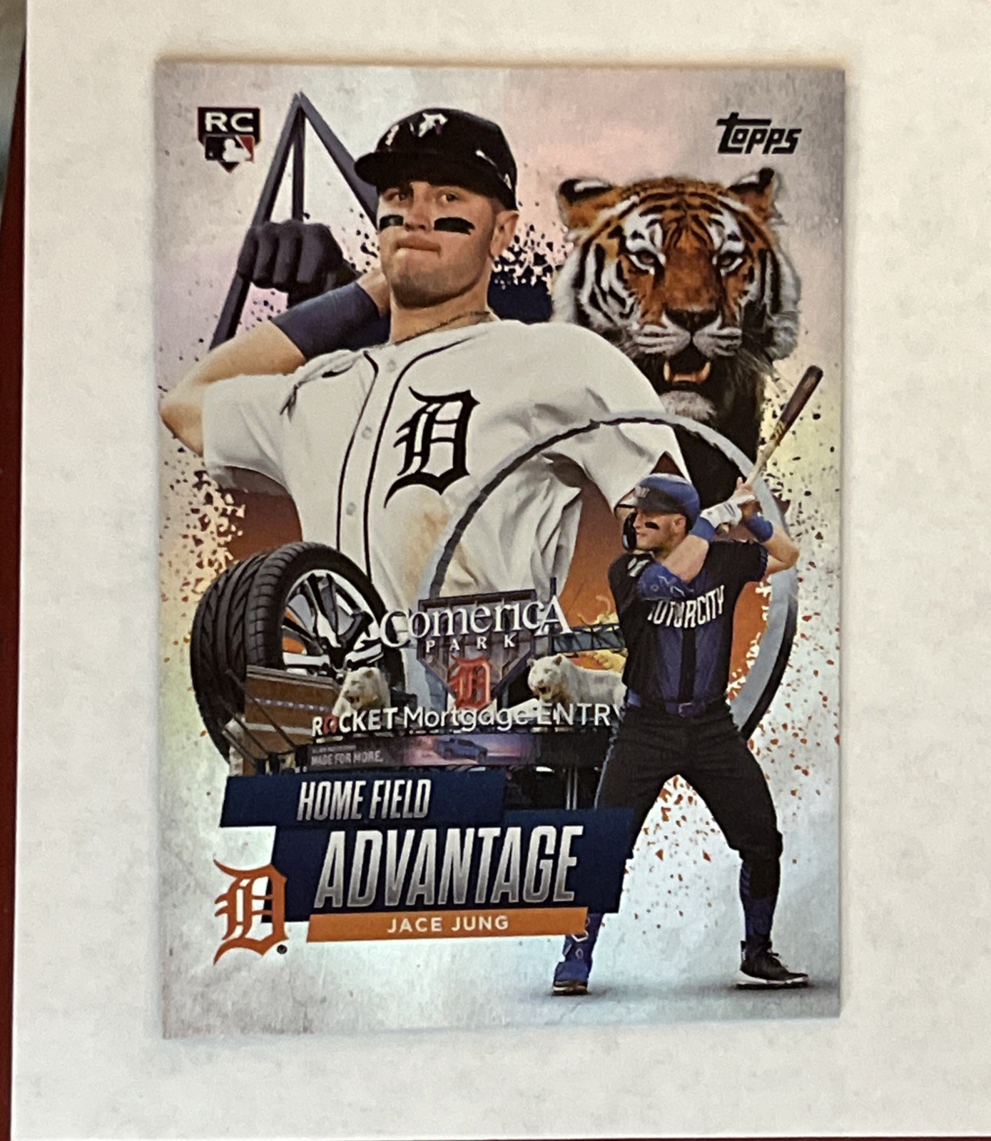 Jace Jung 2025 Topps Chrome Baseball Home Field Advantage SP Detroit Tigers