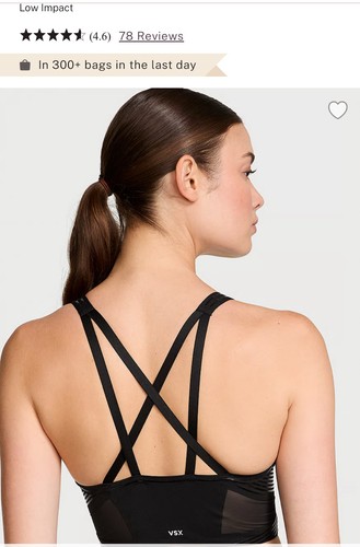 VSX ELEVATE Contour Plunge Sport BH (mittlerer Halt) schwarz XXL - Bild 3 von 3
