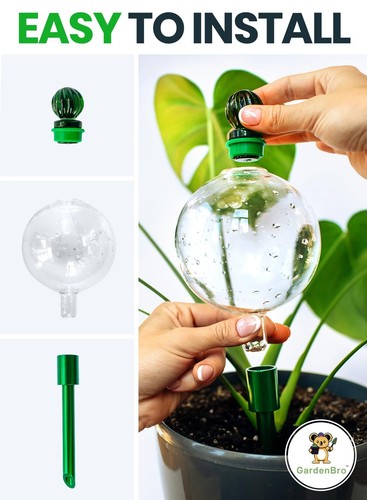 16 Oz Plant Watering Globes For Indoor Plants With Metal Self Watering Plante... - Picture 4 of 7