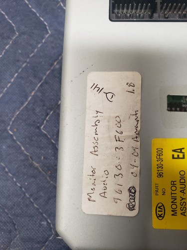 04 05 06 Kia Amanti Info Screen Monitor Display 96130-3F600 OEM  - Bild 3 von 3