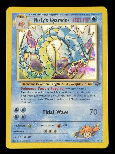 Misty's Gyarados Gym Challenge 13/132 Holo Rare Unlimited Edition Pokémon TCG 
