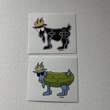 GOAT USA Stickers - Pickle Goat 🥒 and Gamer Goat 🎮! Get Both! Great Value!