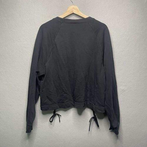 Nike Womens Black Lace-Up Hem Crewneck Sweatshirt 1X - Picture 5 of 7