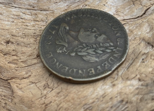 1783 Unity Sates 1 Cent Copper Washington & Independence Colonial Coin - Picture 12 of 14