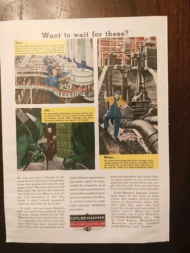 Goodyear 1949 neumático/cortador-martillo control de motor revista vintage anuncios buenas imágenes - Imagen 2 de 4