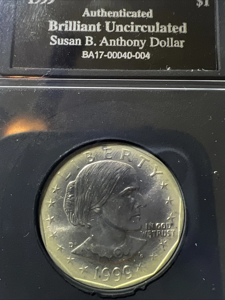 Uncirculated 1999 Susan B Anthony Dollars (1979-1981, 1999) for