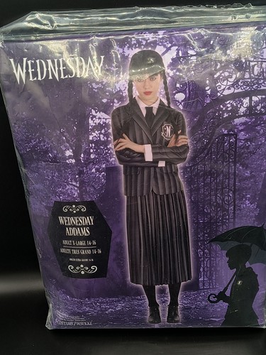 Erwachsene Größe X-Large 14-16 MITTWOCH NEVERMORE AKADEMIE Kostüm Addams Family
