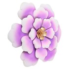 Household Flower Wall Ornament Metal Rustic Floral Wall Hanging Art Decor