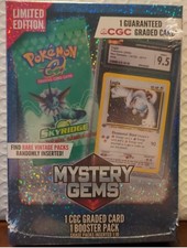Pok mon Mystery Gems 1 CGC Graded Card  Booster Pack 2025 New Limited Edition