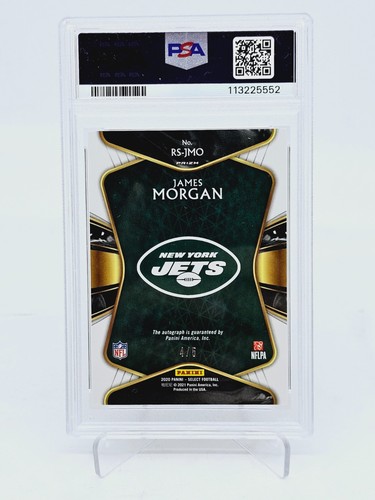 Panini Select Rookie Signatures 2020 James Morgan Green Prizm/5 automático 🔥 PSA 10 - Imagen 2 de 2