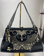 Isabella Fiore Lavish Ginger Lace Stitching Detail Tote