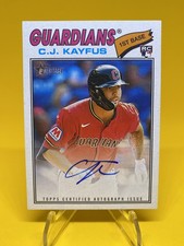 C.J. Kayfus 2026 Topps Heritage Real One Autograph #ROA-CJJC Cleveland Guardians