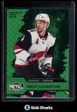 2020 METAL UNIVERSE #17 NIKLAS HJALMARSSON PRECIOUS METAL GEMS GREEN PMG /100