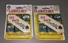 2 -6 PK New Old Stock Sealed Vintage NOS Flash Cubes GE Original Packaging Kmart