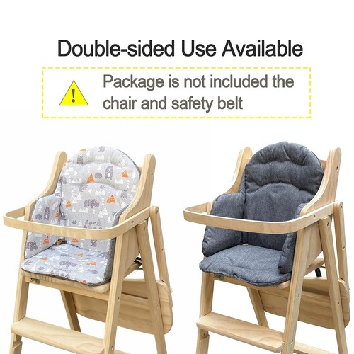 Highchair Cushion Insert Baby High Chair Cover Pad Seat Beige - Picture 3 of 8