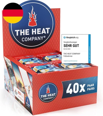 THE HEAT COMPANY Fußwärmer - 5, 15 Oder 40 Paar - EXTRA WARM - Klebend - Zehenwä