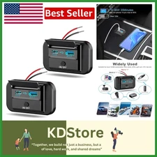 Dual USB Outlet with Fast Charging & Power Switch for RVs and Vehicles