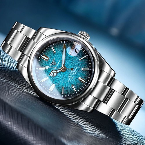 36mm/39mm Tandorio Lumen Round Bezel Sapphire Glass 20ATM NH35A Men Auto Watch - Picture 5 of 30