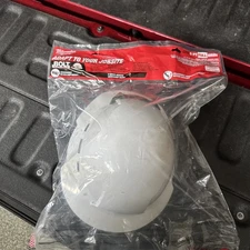 🔥 Milwaukee Hard Hat Front Brim Type 1 Class E Headlamp Mount Safety Gear White