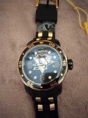 Invicta Herren NHL Pittsburgh Penguins 48mm Quarzuhr 42322, Gewerblich, Mit Box