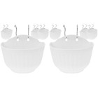  2 Pieces Wall Mounted Plants Basket Flower Pot Hanging Flowerpot
