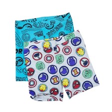 Spotted Zebra Bike Shorts Marvel Avengers Superhero Teal Gray Set Size S 6-7
