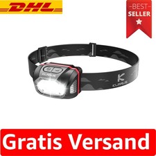 Leichte, wiederaufladbare Stirnlampe mit 440 Lumen und schnellem USB-C Aufladen