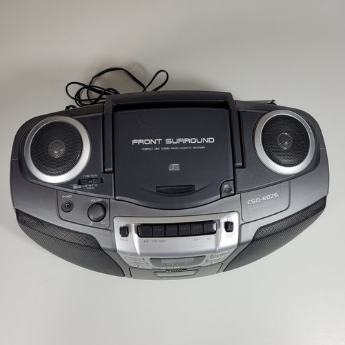 Aiwa Compact Disc CD Stereo Radio Cassette Recorder Player Boombox TESTED WORKS - Picture 2 of 12