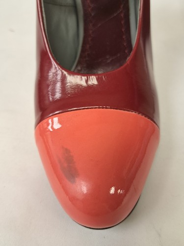 Marc Jacobs Red Funky Patent Heels Size EU36.5 UK 3.5 - Picture 4 of 10