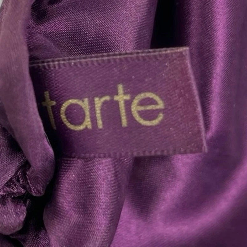 Tarte Púrpura Rosa Flamenco Cremallera Lentejuelas Cartera Bolso sin asas Bolsa de maquillaje cosmético Foto 4 de 4