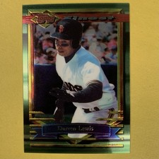 1994 Topps Finest Baseball Darren Lewis card #85 San Francisco Giants