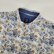 JOHNNIE-O Top Shelf Mens Medium Hawaiian Shirt Button Up Floral Print