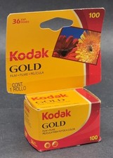 Kodak 35mm Gold 100 Film 36 Exposure, UNOPENED SEALED BOX, Exp 2014 - NEW NOS