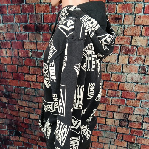 VANS Off The Wall Men's Med Black Pullover Graphic Hoodie - Pre-owned - Picture 4 of 8