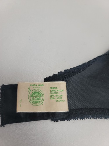 Vintage Gossard Flair BH schwarz Spitze Gr. 36A sexy Pinup Dessous gefüttert Bullet - Bild 10 von 11