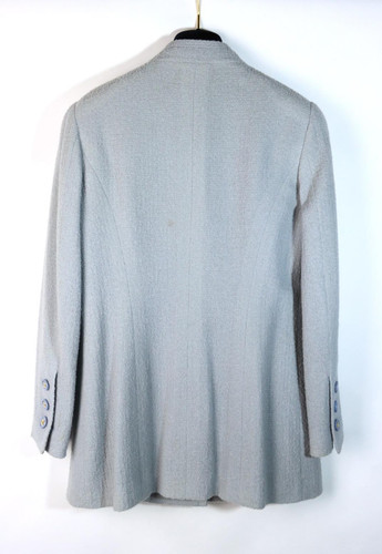 Vintage 1997 Chanel Baby Blue Tweed Jacket - Bild 11 von 18