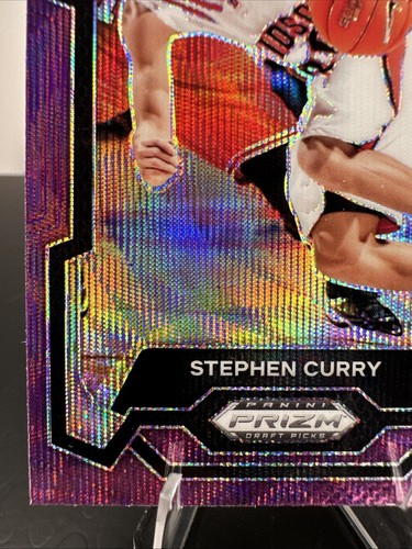 2024 Panini Prizm Draft Picks Stephen Curry #77 Purple Wave Prizm - Bild 4 von 10