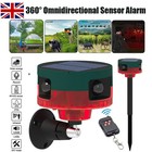 360°Solar Power Motion Sensor Sound Light Camping Farming Alarm Barking Repeller