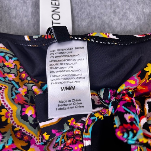 BCBG Maxazria Swimsuit Women’s Medium Multicolor Lined Keyhole Back Beach NWT - Picture 4 of 7