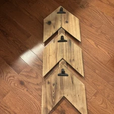 Clip Photo Display Wooden Chevron Photo Holder Hobby Lobby Home Decor Farmhouse