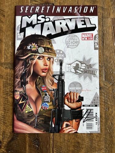 Ms. Marvel #29 (2008) Greg Horn HANDSIGNIERTE Ausgabe - Bild 1 von 17