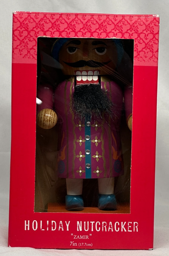 Holiday Nutcracker "Zamir" World Market, 2011, 7 in, Wood, Christmas Decor RARE - Picture 7 of 8