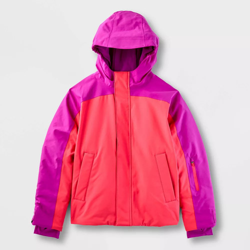 Kids' Solid Anorak Jacket - All In Motion Pink XS - Picture 1 of 3