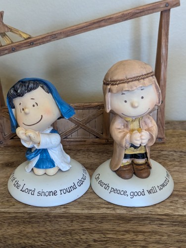 Hallmark Peanuts Gallery Nativity Collection 7 Pc Set 2012 Christmas No Box EUC - Imagen 6 de 14