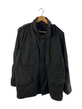 HELIKON-TEX Military Jacket, Medium, Cotton, Black, Solid Color, KU-M65-NY