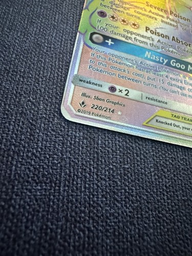 Muk & Alolan Muk GX (Secret) 220/214 Sm-Unbroken Bonds Holo - Bild 7 von 10